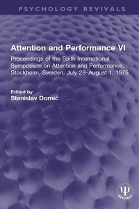 Abbildung von: Attention and Performance VI - Routledge