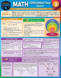 Enlarge image Cover: Math Fundamentals 2 - Algebra - Quickstudy Reference Guides