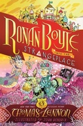 Cover: Ronan Boyle Into the Strangeplace (Ronan Boyle #3) - Amulet Paperbacks