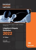 Abbildung von: International Comparative Legal Guide - Litigation & Dispute Resolution 2022 2022 - Global Legal Group Ltd