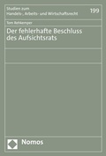 Abbildung von: Der fehlerhafte Beschluss des Aufsichtsrats - Nomos