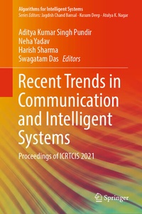 Enlarge image Cover: Recent Trends in Communication and Intelligent Systems - Springer