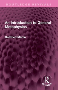 Enlarge image Cover: An Introduction to General Metaphysics - Routledge