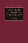 Bild: Corporate Attribution in Private Law - Hart Publishing