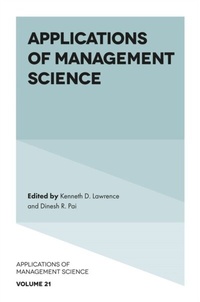 Enlarge image Cover: Applications of Management Science - Emerald Publishing Limited