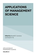 Cover: Applications of Management Science - Emerald Publishing Limited