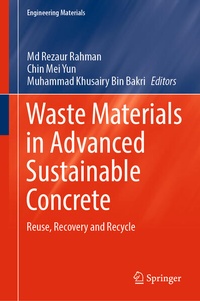 Enlarge image Cover: Waste Materials in Advanced Sustainable Concrete - Springer