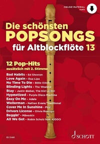 Abbildung von: Die schönsten Popsongs für Alt-Blockflöte - Schott Music