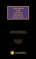 Cover: Tristram and Coote's Probate Practice 32nd edition Supplement - Butterworths Law
