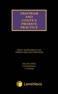 Abbildung von: Tristram and Coote's Probate Practice 32nd edition Supplement - Butterworths Law