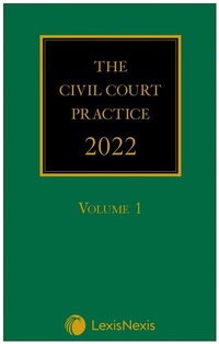 Abbildung von: The Civil Court Practice 2022 - Butterworths Law