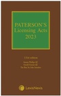 Cover: Paterson's Licensing Acts 2023 - Butterworths Law