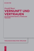 Cover: Vernunft und Vertrauen - De Gruyter