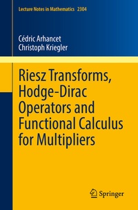 Abbildung von: Riesz Transforms, Hodge-Dirac Operators and Functional Calculus for Multipliers - Springer