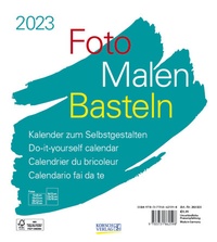 Bild vergrößern Bild: Foto-Malen-Basteln Bastelkalender weiß 2023 - Korsch Verlag