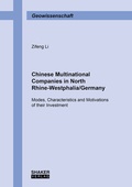 Cover: Chinese Multinational Companies in North Rhine-Westphalia/Germany - Shaker