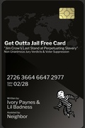 Cover: Get Outta Jail Free Card "Jim Crow's last stand at perpetuating slavery" Non-Unanimous Jury Verdicts & Voter Suppression - Lulu.com