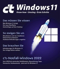 Abbildung von: c't Windows 11 (2022) - Heise Medien