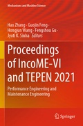 Cover: Proceedings of IncoME-VI and TEPEN 2021 - Springer