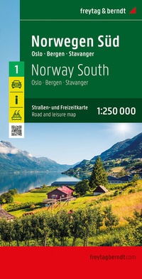 Abbildung von: Norwegen Süd, Straßen- und Freizeitkarte 1:250.000, freytag & berndt - Freytag-Berndt und ARTARIA