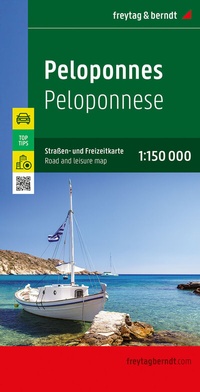 Abbildung von: Peloponnes, Straßen- und Freizeitkarte 1:150.000, freytag & berndt - Freytag-Berndt und ARTARIA