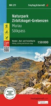 Cover: freytag & berndt Wanderkarte WK 211 Naturpark Zirbitzkogel-Grebenzen, Murau - S&ouml;lkpass 1:50.000 - freytag & berndt