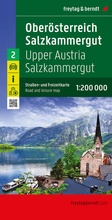 Cover: Ober&ouml;sterreich - Salzkammergut, Stra&szlig;en- und Freizeitkarte 1:200.000, freytag & berndt - KOMPASS freytag und berndt