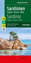 Cover: Sardinien, Stra&szlig;en- und Freizeitkarte 1:150.000, freytag & berndt - KOMPASS freytag und berndt