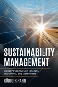 Cover: Sustainability Management - Prof. R&uuml;diger Hahn