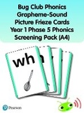 Cover: Bug Club Phonics Grapheme-Sound Picture Frieze Cards Year 1 Phase 5 Phonics screening pack (A4) - Pearson Education Limited