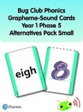 Cover: Bug Club Phonics Grapheme-Sound Cards Year 1 Phase 5 Alternatives Pack (Small) - Pearson Education Limited