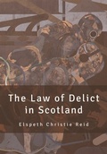 Cover: Law of Delict in Scotland - Edinburgh University Press