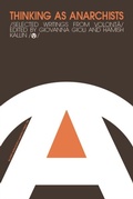 Cover: Thinking as Anarchists - Edinburgh University Press