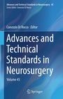 Cover: Advances and Technical Standards in Neurosurgery - Springer