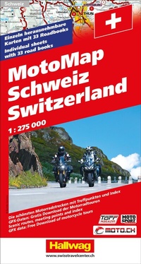 Abbildung von: Hallwag MotoMap Motorradkarte Schweiz 1:275.000 - Hallwag Kümmerly+Frey