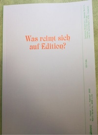 Abbildung von: Was reimt sich auf Edition? - Künstler- und Künstlerinnenvereinigung MAERZ