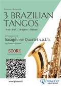 Cover: Saxophone Quartet score : 3 Brazilian Tangos - Glissato Edizioni Musicali