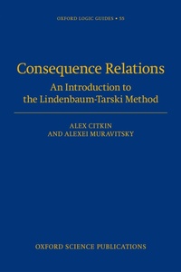 Abbildung von: Consequence Relations - Oxford University Press