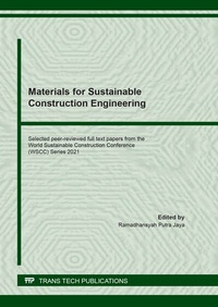 Enlarge image Cover: Materials for Sustainable Construction Engineering - Trans Tech Publications Ltd