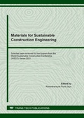 Cover: Materials for Sustainable Construction Engineering - Trans Tech Publications Ltd
