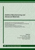 Cover: Additive Manufacturing and Advanced Materials - Trans Tech Publications Ltd