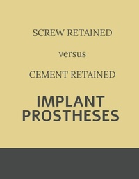 Enlarge image Cover: Implant retained Prostheses - Notion Press