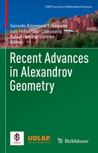 Abbildung von: Recent Advances in Alexandrov Geometry - Birkhäuser