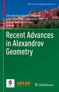 Bild: Recent Advances in Alexandrov Geometry - Birkh&auml;user