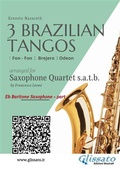 Cover: Baritone Sax: 3 Brazilian Tangos for Saxophone Quartet - Glissato Edizioni Musicali