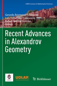 Abbildung von: Recent Advances in Alexandrov Geometry - Birkhäuser