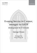 Cover: Evening Service in C minor, arranged for SATB (transposed to D minor) - Oxford University Press