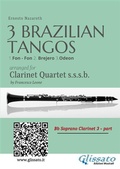 Cover: Bb Clarinet 3: Three Brazilian Tangos for Clarinet Quartet - Glissato Edizioni Musicali
