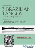 Cover: Bb Bass Clarinet : Three Brazilian Tangos for Clarinet Quartet - Glissato Edizioni Musicali
