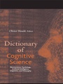 Cover: Dictionary of Cognitive Science - Routledge
